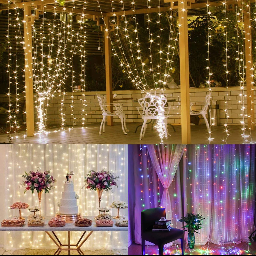Christmas Decorations for Home 3m 200/300 LED Curtain String Light Flash Fairy Garland Happy New Year for Dropshippping
Christmas Decorations for Home 3m 200/300 LED Curtain String Light Flash Fairy Garland Happy New Year for Dropshippping