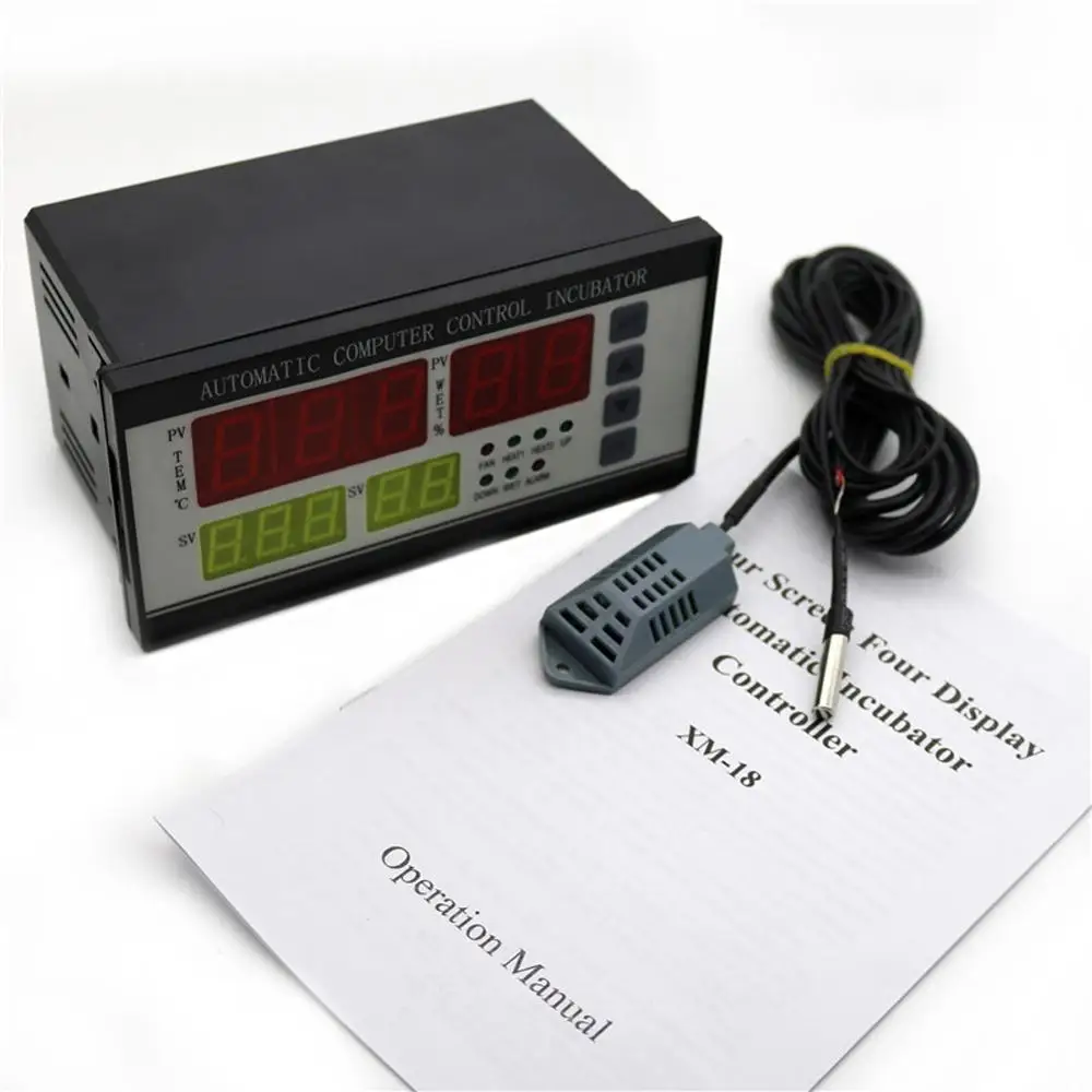 110V/220V XM-18 Incubator Controller Multifunctional Automatic Temperature and Humidity Controling Thermostat
110V/220V XM-18 Incubator Controller Multifunctional Automatic Temperature and Humidity Controling Thermostat