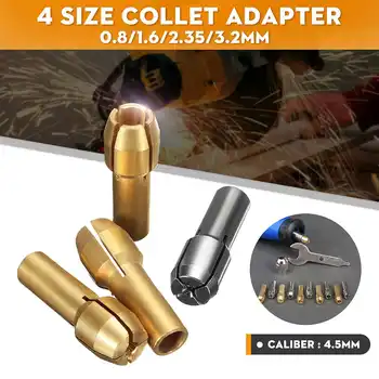 4Pcs/Lot Mini Drill Chucks Adapter 0.8-3.2mm Mini Drill Chucks Chuck Adapter Micro Collet Adapter For Power Rotary Tool
4Pcs/Lot Mini Drill Chucks Adapter 0.8-3.2mm Mini Drill Chucks Chuck Adapter Micro Collet Adapter For Power Rotary Tool