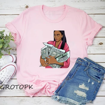 Make Money Not Friends Cool Black Girl T Shirt Women Harajuku Blank T-Shirt for Womens Fashion Tshirt Pink Tops Tees
Make Money Not Friends Cool Black Girl T Shirt Women Harajuku Blank T-Shirt for Womens Fashion Tshirt Pink Tops Tees