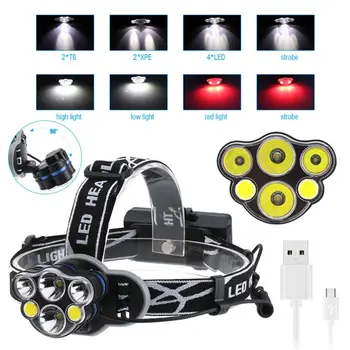 6-LED Super Bright Headlamp Adjustable Waterproof Head Torch Outdoor Camping Flashlight
6-LED Super Bright Headlamp Adjustable Waterproof Head Torch Outdoor Camping Flashlight