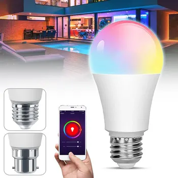Mayitr RGB LED WiFi Smart Light Bulb 9W RGB+White WiFi Smart Dimmable Timer Function Magic Bulb RGB Color Changing
Mayitr RGB LED WiFi Smart Light Bulb 9W RGB+White WiFi Smart Dimmable Timer Function Magic Bulb RGB Color Changing