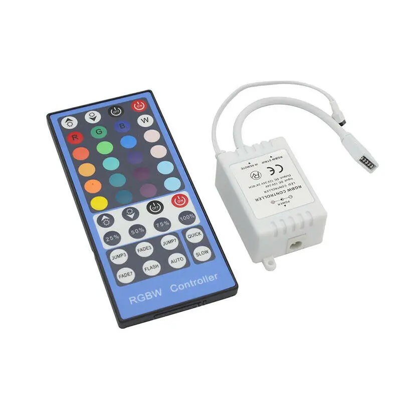 DC 12V - 24V 4 Channels RGBW LED Controller Dimmer 40Key 5Pins IR Remote Control for SMD 5050 RGBW RGBWW LED Strip Light
DC 12V - 24V 4 Channels RGBW LED Controller Dimmer 40Key 5Pins IR Remote Control for SMD 5050 RGBW RGBWW LED Strip Light