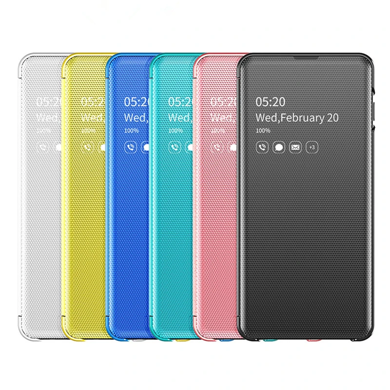 Upgraded Mirror View Flip Case For iPhone 11 Pro Max 6 6S 7 8 Plus X XS XR Coque Smartphone Leather Covers No Smart Function