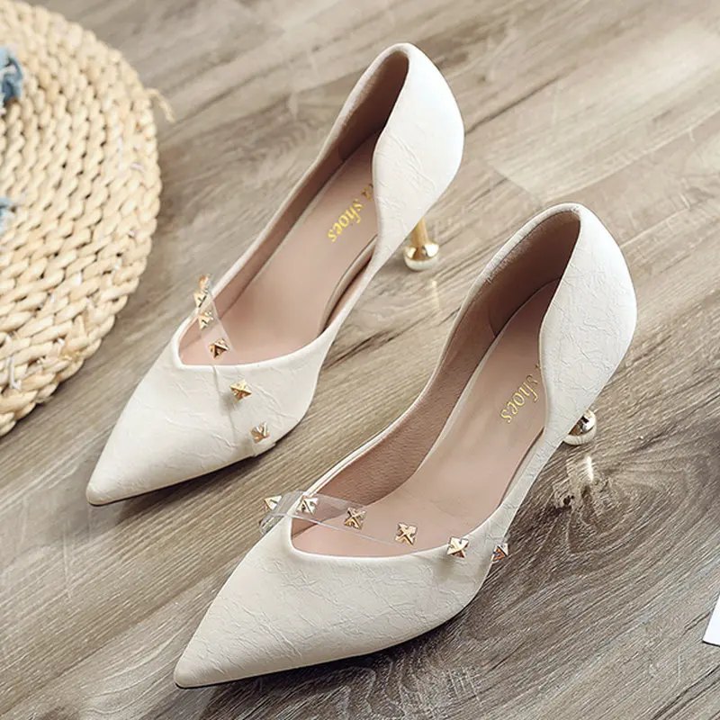 Nice Pop Summer Women Rivet Pumps Pointed Toes Comfortable Shallow Shoes Woman High Heels Female Leisure Brand Wild Sandals
Nice Pop Summer Women Rivet Pumps Pointed Toes Comfortable Shallow Shoes Woman High Heels Female Leisure Brand Wild Sandals