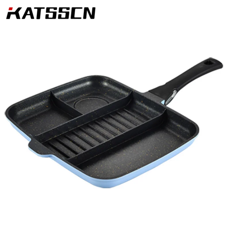 Aluminum Flat Bottomed Breakfast Cast Iron Pan double sided frying pan Gas Cooker Frying Pan Divided Grill Fry Pan 378
Aluminum Flat Bottomed Breakfast Cast Iron Pan double sided frying pan Gas Cooker Frying Pan Divided Grill Fry Pan 378