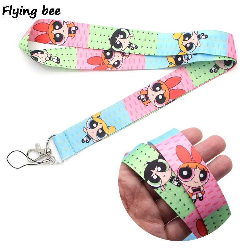 Flyingbee The Powerpuff Girls Lanyard Phone Rope Keychains Phone Lanyard for Keys ID Card Cartoon Lanyards For Men Women X0377
Flyingbee The Powerpuff Girls Lanyard Phone Rope Keychains Phone Lanyard for Keys ID Card Cartoon Lanyards For Men Women X0377