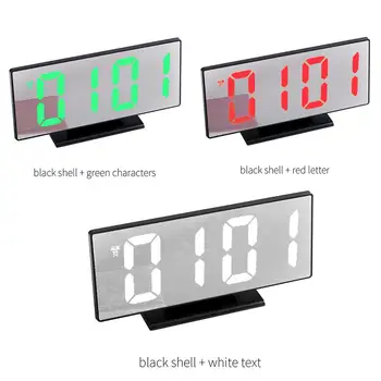 Timepiece LED Display Mirror Surface Multicolo Timer Horologe Prompt Multi-Functional Automatic Alarm Clock Remind Gift Home
Timepiece LED Display Mirror Surface Multicolo Timer Horologe Prompt Multi-Functional Automatic Alarm Clock Remind Gift Home