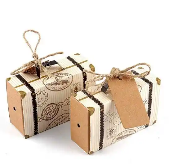 gift bag vintage kraft paper with tags burlap twine for wedding