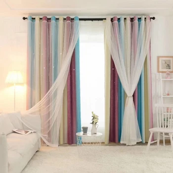 Hot Ins Blackout Curtains Hollow Star Sunshade For Princess Children Baby Kids Bedroom Living Room Curtains
Hot Ins Blackout Curtains Hollow Star Sunshade For Princess Children Baby Kids Bedroom Living Room Curtains