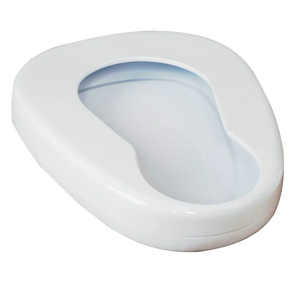 Portable Bedpan, Metal Smooth Contoured Bed Pan Seat Urinal Incontinence Aids Device for Bedridden Patient Home Daily
