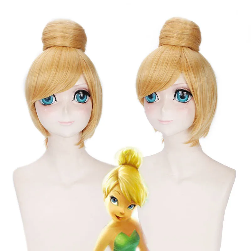 30cm Short Blonde Cosplay Wig Fairy Tinker Bell Full Hair Wigs Princess Tinkerbell Adult Size Synthetic+Wig Cap
30cm Short Blonde Cosplay Wig Fairy Tinker Bell Full Hair Wigs Princess Tinkerbell Adult Size Synthetic+Wig Cap