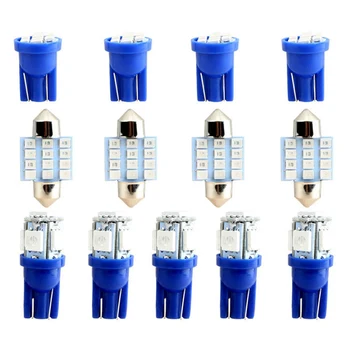 13Pcs Blue SMD LED Car Interior Lamp 31mm Dome License Plate Light Bulb Kit Set
13Pcs Blue SMD LED Car Interior Lamp 31mm Dome License Plate Light Bulb Kit Set