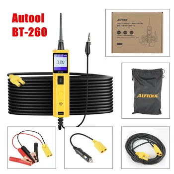 AUTOOL BT260 Car Electrical Circuit Tester Power Probe Automotive Auto Scanner LED Display Voltage Digital Car Diagnostic Tool
AUTOOL BT260 Car Electrical Circuit Tester Power Probe Automotive Auto Scanner LED Display Voltage Digital Car Diagnostic Tool