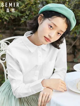 SEMIR 2020 spring new long sleeve blouse women cotton inch shirt lapel pocket top cotton tops clothes
SEMIR 2020 spring new long sleeve blouse women cotton inch shirt lapel pocket top cotton tops clothes