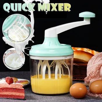 Manual Eggbeater Mixer Hand-cranked Cream Whisk Kitchen Baking Supply Quickly beat egg cake tool кухонная посуда инструменты
Manual Eggbeater Mixer Hand-cranked Cream Whisk Kitchen Baking Supply Quickly beat egg cake tool кухонная посуда инструменты