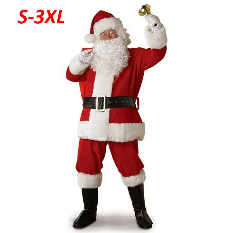 5PCS Christmas Santa Claus Costume Fancy Dress Adult Men Suits Cosplay Outfits Suit Xmas Christmas Santa Claus Costume
5PCS Christmas Santa Claus Costume Fancy Dress Adult Men Suits Cosplay Outfits Suit Xmas Christmas Santa Claus Costume