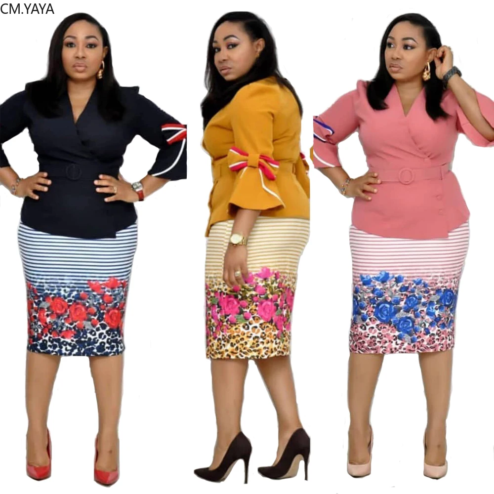 Winter Autumn Women Floral Print Plus Size Bodycon Midi Dress tracksuits Women set Two piece suits Office Lady Africa Vestidos
Winter Autumn Women Floral Print Plus Size Bodycon Midi Dress tracksuits Women set Two piece suits Office Lady Africa Vestidos