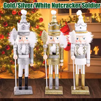 42CM Nutcracker King / Soldier Wooden Figurine Christmas Decoration Ornament Handcraft Walnut Puppet Toy Gift New
42CM Nutcracker King / Soldier Wooden Figurine Christmas Decoration Ornament Handcraft Walnut Puppet Toy Gift New