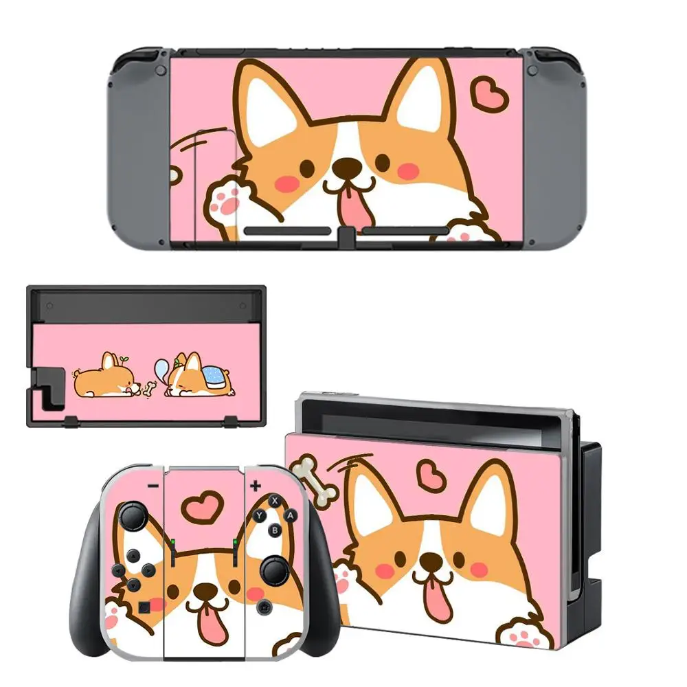 Nintend Switch Dog Stickers Nintendoswitch Skin Vinyl Decals Sticker for Nintendo Console Joy-Con Dock |