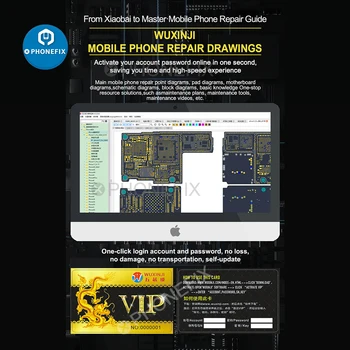 WUXINJI Online Activation Code Schematic Diagram for iPhone & Android Circuit Diagram Bitmap Software Online Account VIP Card
WUXINJI Online Activation Code Schematic Diagram for iPhone & Android Circuit Diagram Bitmap Software Online Account VIP Card