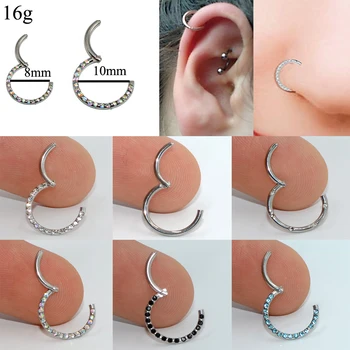 1Piece16g CZ Gem Segment Hinged Rings Septum Nose Clicker Piercing Nose Lip Earrings Helix Nose Piercing Body Jewelry
1Piece16g CZ Gem Segment Hinged Rings Septum Nose Clicker Piercing Nose Lip Earrings Helix Nose Piercing Body Jewelry