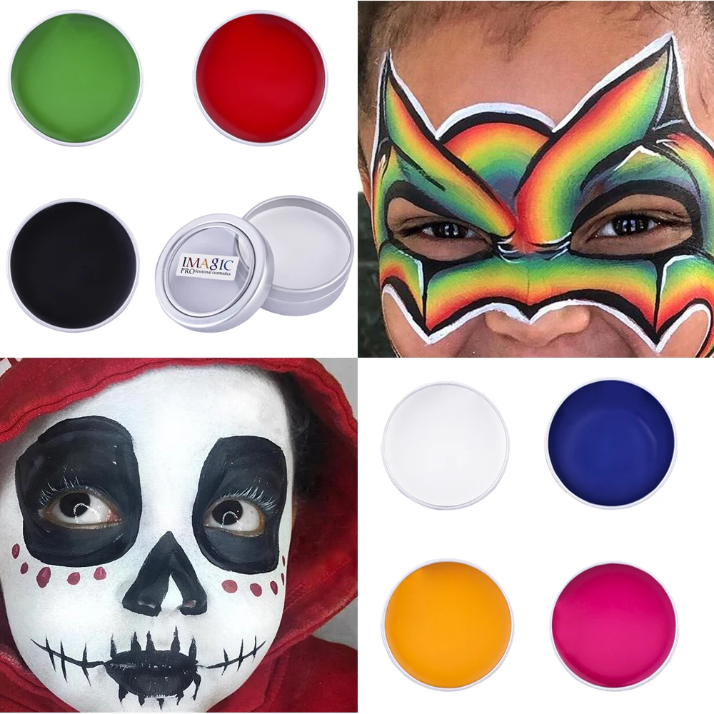 IMAGIC Body Painting Art Flash Face Paint Halloween Party Fancy Dress Beauty Makeup Facial Paint Tools Easy to Wear
IMAGIC Body Painting Art Flash Face Paint Halloween Party Fancy Dress Beauty Makeup Facial Paint Tools Easy to Wear