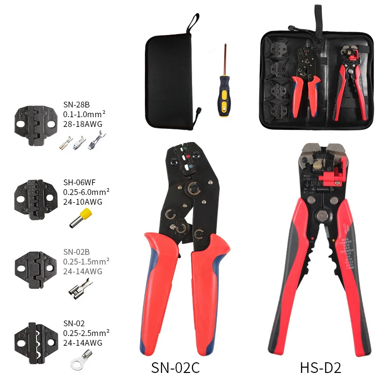Multifunction Wire connector stripper Crimper kit Engineering Ratchet Terminal Crimping Plier Wire Screwdriver Hand Tool Sets
Multifunction Wire connector stripper Crimper kit Engineering Ratchet Terminal Crimping Plier Wire Screwdriver Hand Tool Sets