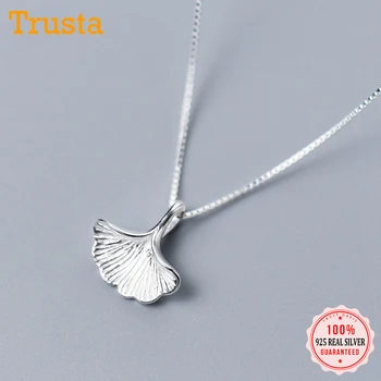 Trusta Women's Fashion 925 Sterling Silver Jewelry Ginkgo Biloba Leaf Pendant Short 40cm Necklace Gift Teens Girls Lady DS130
Trusta Women's Fashion 925 Sterling Silver Jewelry Ginkgo Biloba Leaf Pendant Short 40cm Necklace Gift Teens Girls Lady DS130