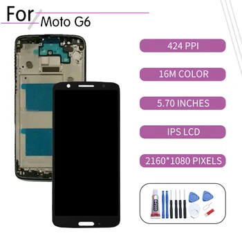 5.7”Original For Motorola Moto 1S G6 LCD Touch Screen Digitizer Assembly For Motorola G6 Display with Frame Replacement XT1925 
5.7”Original For Motorola Moto 1S G6 LCD Touch Screen Digitizer Assembly For Motorola G6 Display with Frame Replacement XT1925