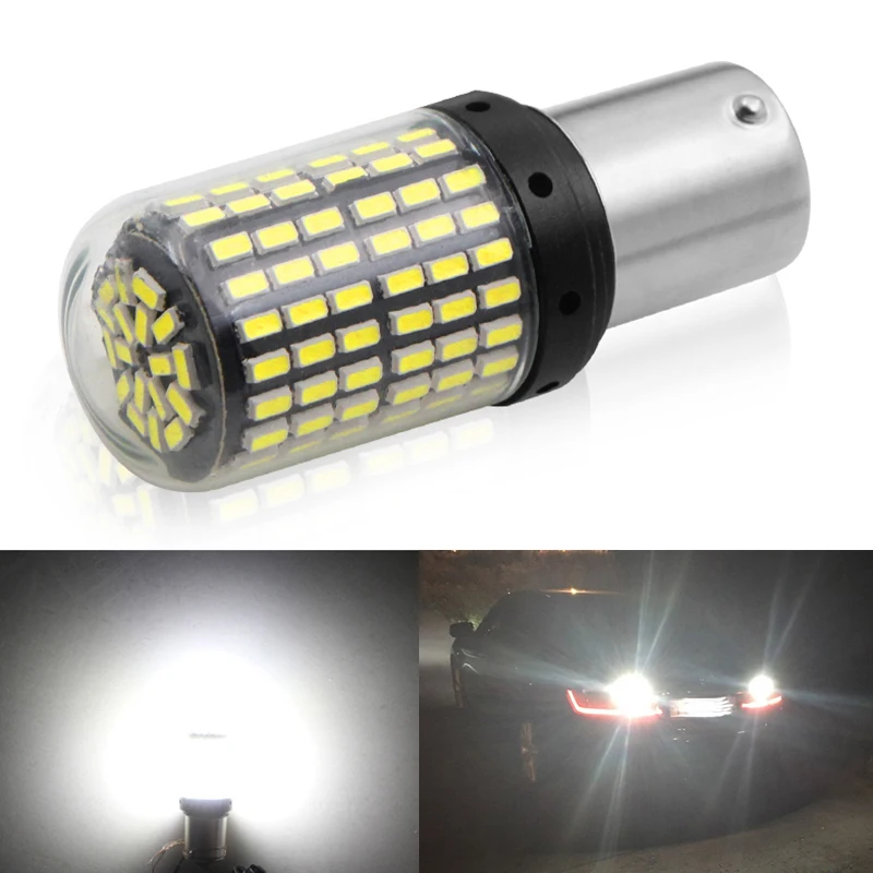 1pcs BA15S 1500 Lumens Extremely Bright 144 Chipsets 1156 1141 1073 7506 LED Bulbs with Projector For Backup Reverse Light White
1pcs BA15S 1500 Lumens Extremely Bright 144 Chipsets 1156 1141 1073 7506 LED Bulbs with Projector For Backup Reverse Light White