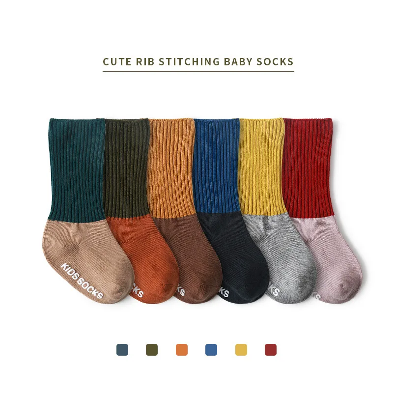 2020 Autumn New Baby Color Matching Floor Socks Dispensing Non-slip Toddler Baby Socks Boys and Girls Combed Cotton Tube Socks
2020 Autumn New Baby Color Matching Floor Socks Dispensing Non-slip Toddler Baby Socks Boys and Girls Combed Cotton Tube Socks