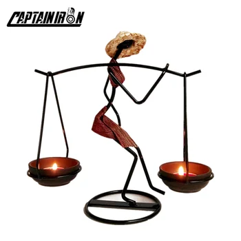 CAPTAINIRON Rural Man Burden Candlestick Creative Iron Candel Stick Candle Holder Retro Metal Decoration for Home Office Decor
CAPTAINIRON Rural Man Burden Candlestick Creative Iron Candel Stick Candle Holder Retro Metal Decoration for Home Office Decor