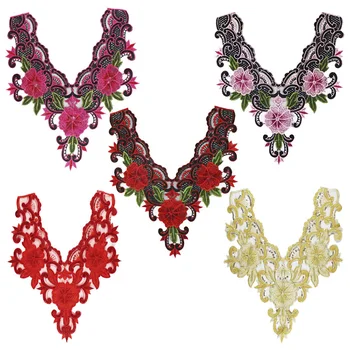 1Pc Multicolor Embroidered Lace Neckline Collar Motif Applique Venise Patches for Fashion Design Garment Accessories
1Pc Multicolor Embroidered Lace Neckline Collar Motif Applique Venise Patches for Fashion Design Garment Accessories