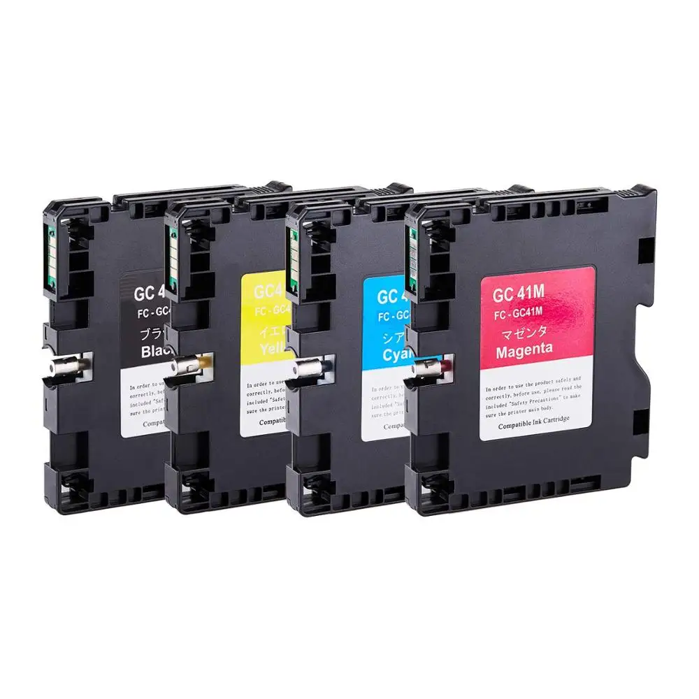 GC41 4Pack (1B+1C+1M+1Y) Compatible Ink Cartridge for RICOH Aficio SG 3110DNw 3110SFNw 3100SNw 2100N ™SG 3110DN ™SG 7100DN
GC41 4Pack (1B+1C+1M+1Y) Compatible Ink Cartridge for RICOH Aficio SG 3110DNw 3110SFNw 3100SNw 2100N ™SG 3110DN ™SG 7100DN