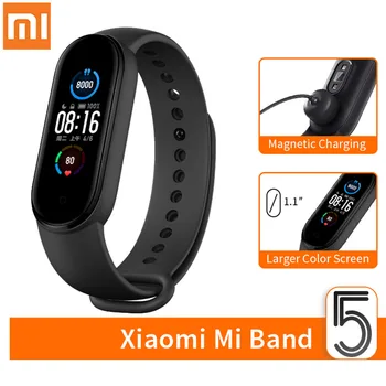 Xiaomi Mi Band 5 Smart Bracelet 4 Color AMOLED Screen Miband 5 Smartband Fitness Traker Bluetooth Sport Waterproof Smart Band
Xiaomi Mi Band 5 Smart Bracelet 4 Color AMOLED Screen Miband 5 Smartband Fitness Traker Bluetooth Sport Waterproof Smart Band