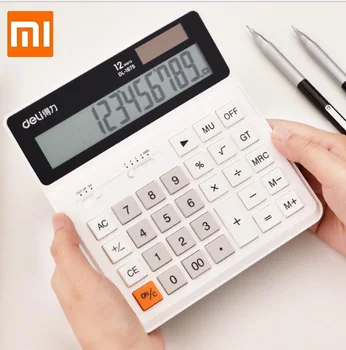 For New DELI Dual power Drive 12 Number Display Intelligent Shutdown Big button Student Finance Office Special calculator
For New DELI Dual power Drive 12 Number Display Intelligent Shutdown Big button Student Finance Office Special calculator