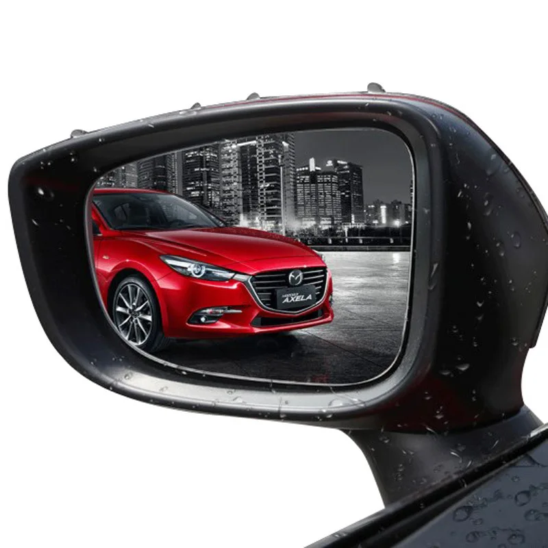 

2PCS/pair Car Window Mirror Clear Film Anti Dazzle Car Rearview Mirror Protective Film Rainproof Waterproof Anti Fog Car Sticker
