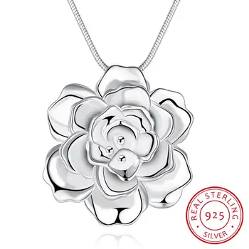 LEKANI 925 Sterling Silver Lotus Necklaces & Pendants For Women Elegant Flower Short Necklace Sterling Silver Fine Jewelry Bijou
LEKANI 925 Sterling Silver Lotus Necklaces & Pendants For Women Elegant Flower Short Necklace Sterling Silver Fine Jewelry Bijou