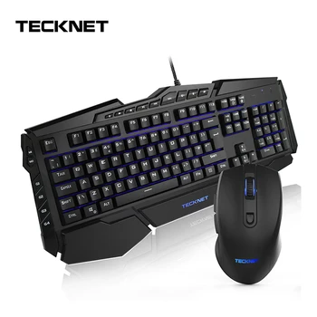 TeckNet LED Breathing Backlight Gaming Keyboard and Mouse Set USB Wired Full Key Professional Gaming Keyboard & Mouse Combos
TeckNet LED Breathing Backlight Gaming Keyboard and Mouse Set USB Wired Full Key Professional Gaming Keyboard & Mouse Combos