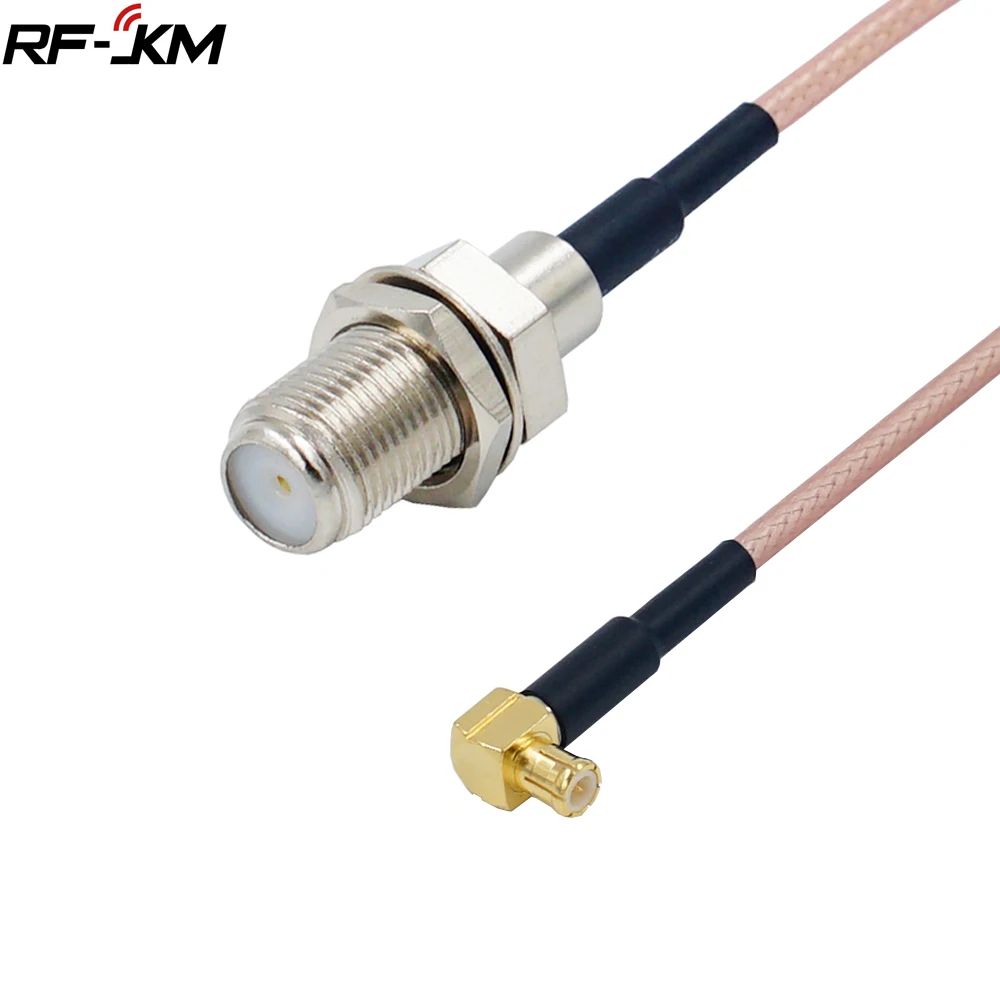 

RF coaxial coax cable F female to MCX male Right Angle RG316 10-50CM Antenna Extender Cable Adapter Jumper for SDR
