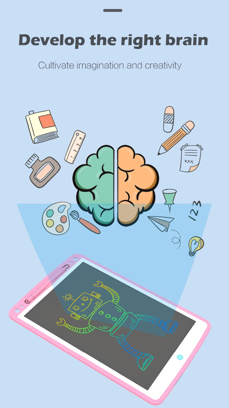 Generic 12108.56.5 Inch LCD Drawing Board Baby Early Educational