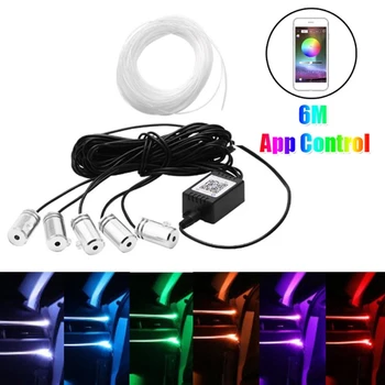 RGB LED Strip Light APP Bluetooth Control for Car Interior Atmosphere Light Lamp 6XDB
RGB LED Strip Light APP Bluetooth Control for Car Interior Atmosphere Light Lamp 6XDB