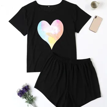 Summer Plus Size Home Wear XL-4XL Short Sleeve Casual Pyjamas Women Sexy Lingerie Pajamas for Women Sleep Tops Sleepwear
Summer Plus Size Home Wear XL-4XL Short Sleeve Casual Pyjamas Women Sexy Lingerie Pajamas for Women Sleep Tops Sleepwear