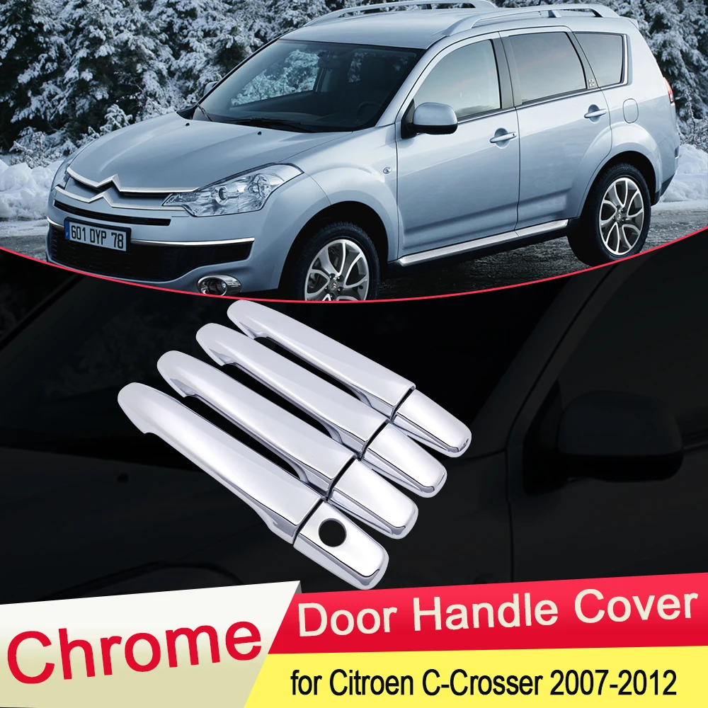 Для Citroen C-Cross 2007 2008 2009 2010 2011 2012 роскошный хромированный чехол на дверную ручку