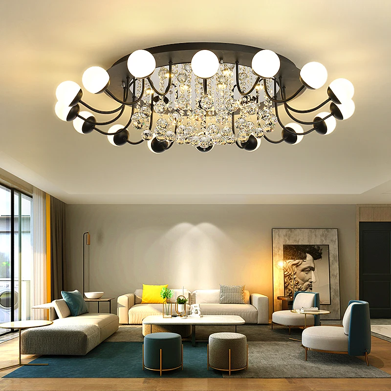 Nordic Living Room Crystal Ceiling Light led Round Ceiling Lamps Modern Decoration Crystal Lamp led Flush Mount Ceiling Lights
Nordic Living Room Crystal Ceiling Light led Round Ceiling Lamps Modern Decoration Crystal Lamp led Flush Mount Ceiling Lights
