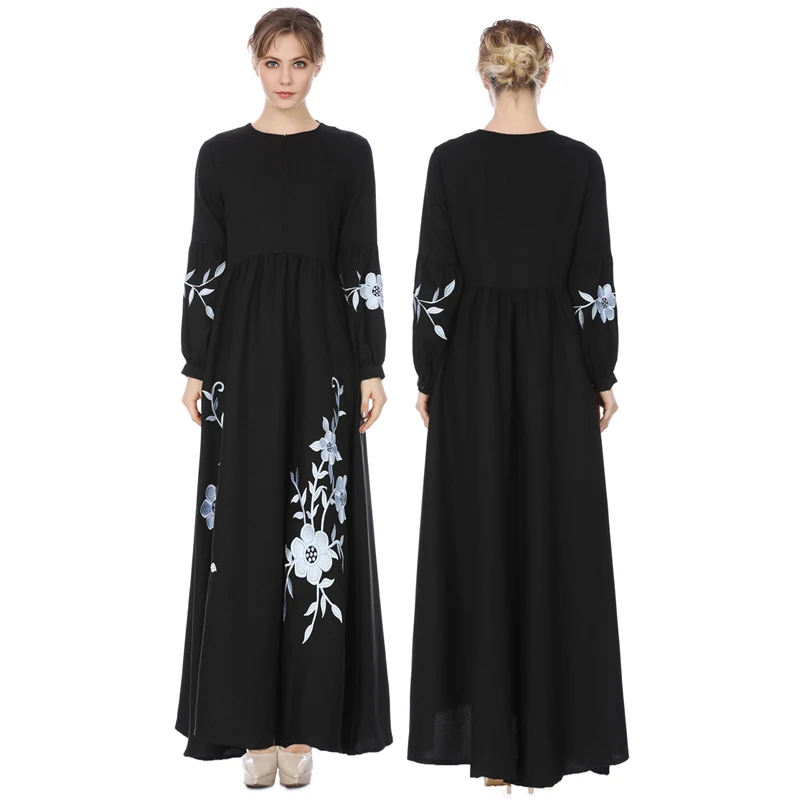 Casual Long Sleeve Dress Fashion Muslim Muslimah Abaya Dresses Middle East Arab Islam Women Clothing 
Casual Long Sleeve Dress Fashion Muslim Muslimah Abaya Dresses Middle East Arab Islam Women Clothing