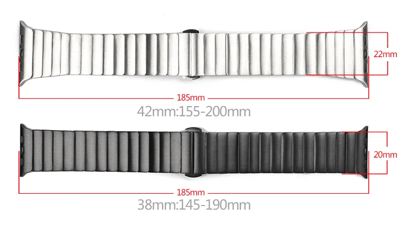 Bracelet en acier inoxydable pour Apple Watch, 44mm 40mm iWatch 42mm/38mm, pour Apple watch SE 6 5 4 3 2, métal à boucle papillon Bracelet en acier inoxydable pour Apple Watch, 44mm 40mm iWatch 42mm/38mm, pour Apple watch SE 6 5 4 3 2, métal à boucle papillon