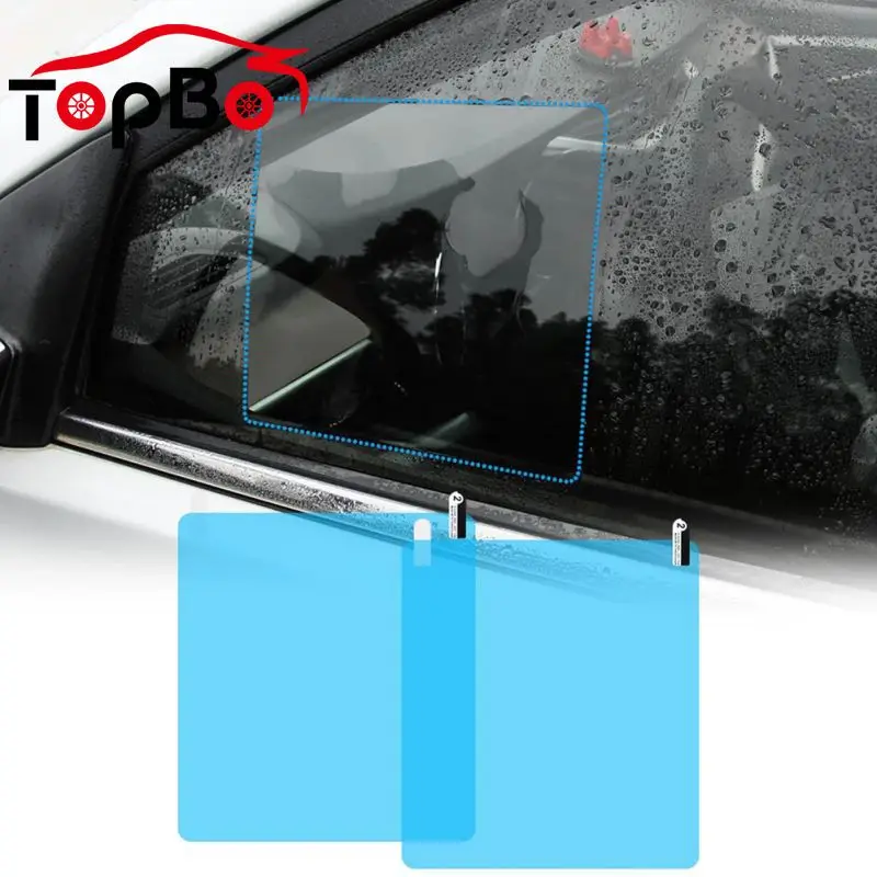 

2/4 Pcs Car Window Rainproof Film Car Rearview Mirror Protective Rainproof Anti-fog Waterproof Film Auto Sticker Accessories