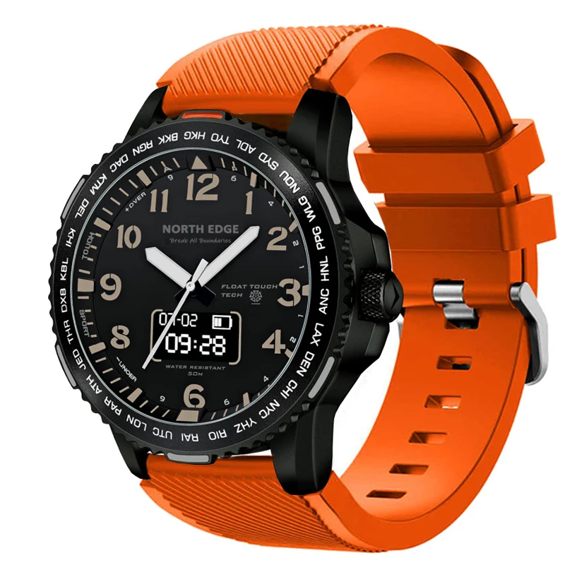 NORTH EDGE Smart Digital Watch Men Military Army Waterproof Sport Heart Rate Monitor Bluetooth Wristband Relogio Masculino Reloj
NORTH EDGE Smart Digital Watch Men Military Army Waterproof Sport Heart Rate Monitor Bluetooth Wristband Relogio Masculino Reloj